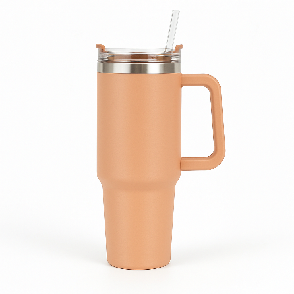 Gourde isotherme avec poignée et paille - Porta