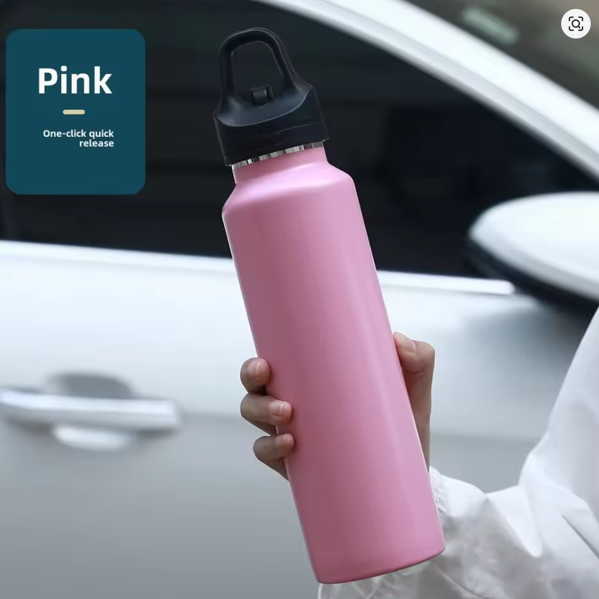 Gourde isotherme inox ouverture - One-Click Inox