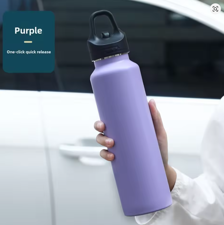 Gourde isotherme inox ouverture - One-Click Inox