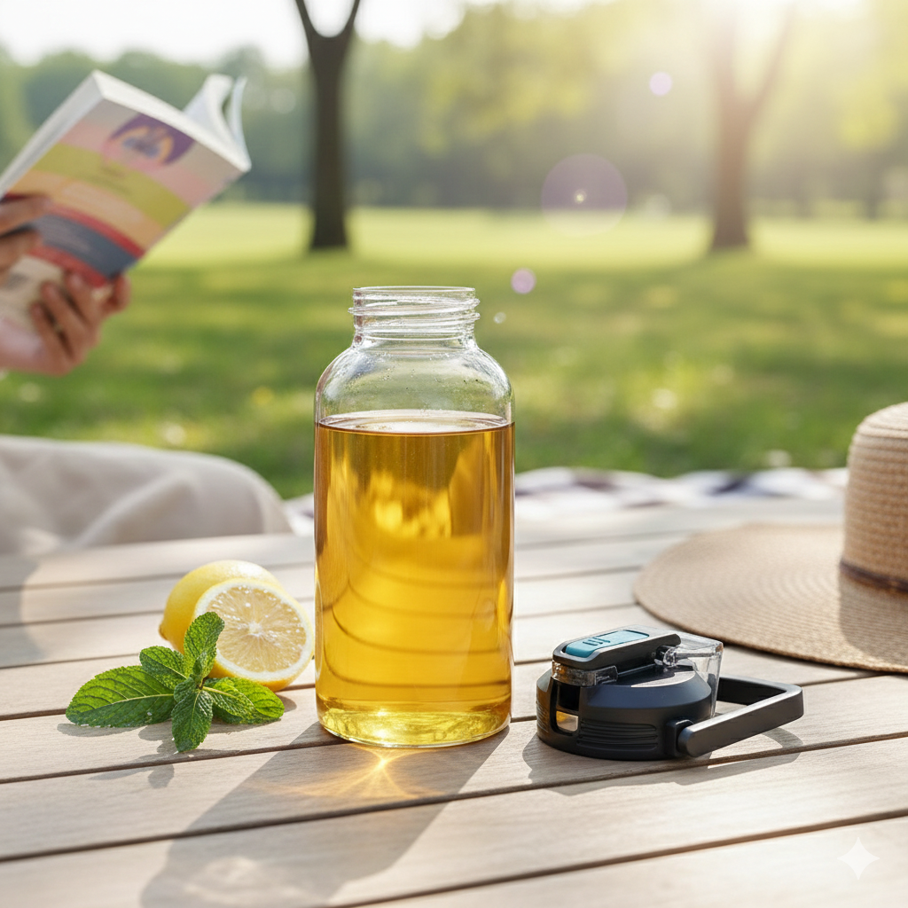 Bouteille Infuseur Thé en Verre - Grande Capacité
