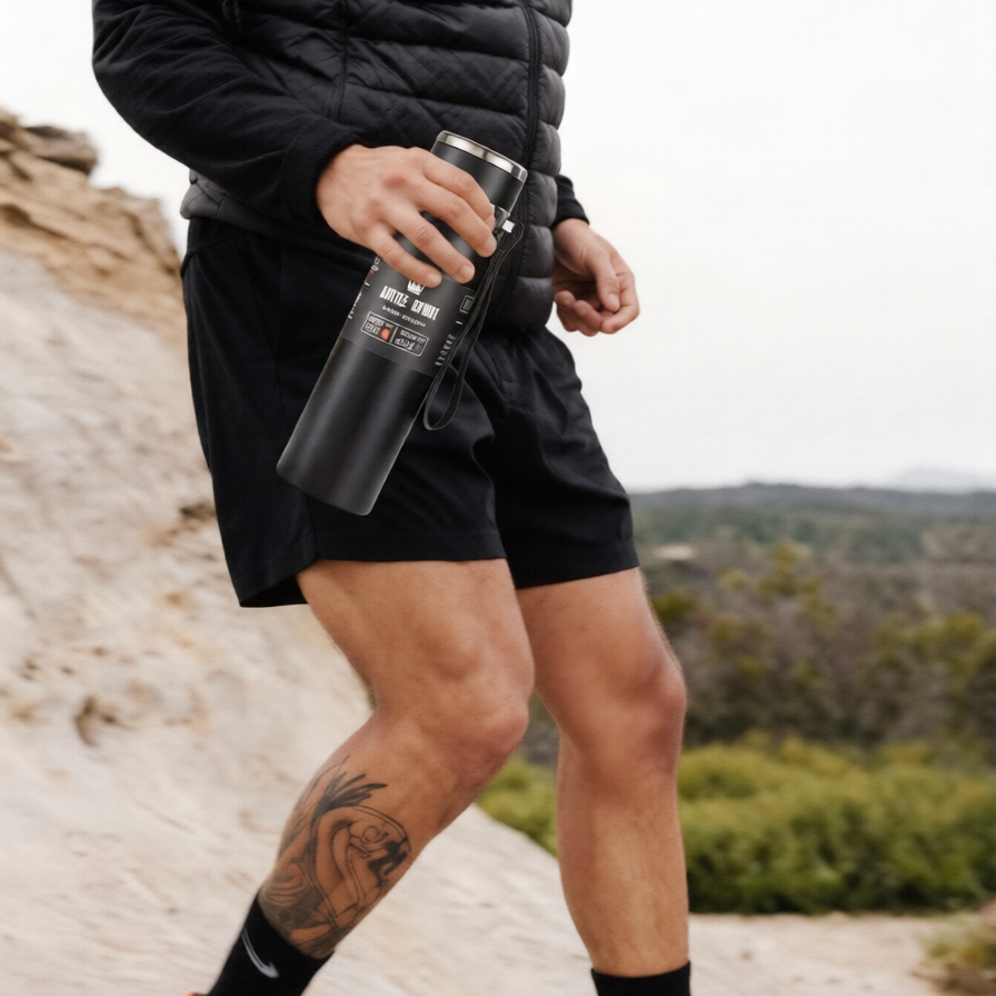 Bouteille Thermos Isotherme 1L – Acier Inoxydable, Garde Chaud & Froid pour Eau, Thé, Café