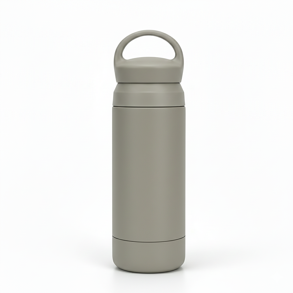 Gourde isotherme mini inox avec poignée - Crema