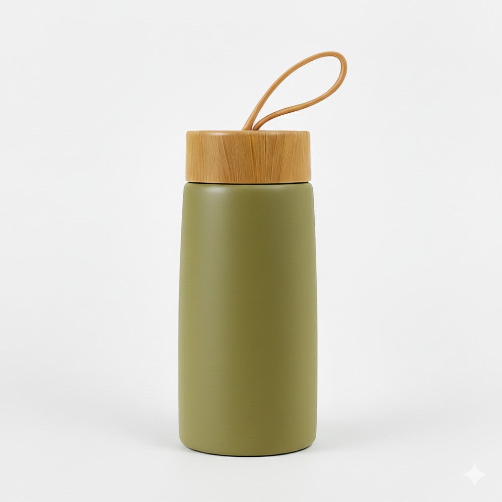 Mini Thermos Isotherme avec Couvercle Bois - Picollo