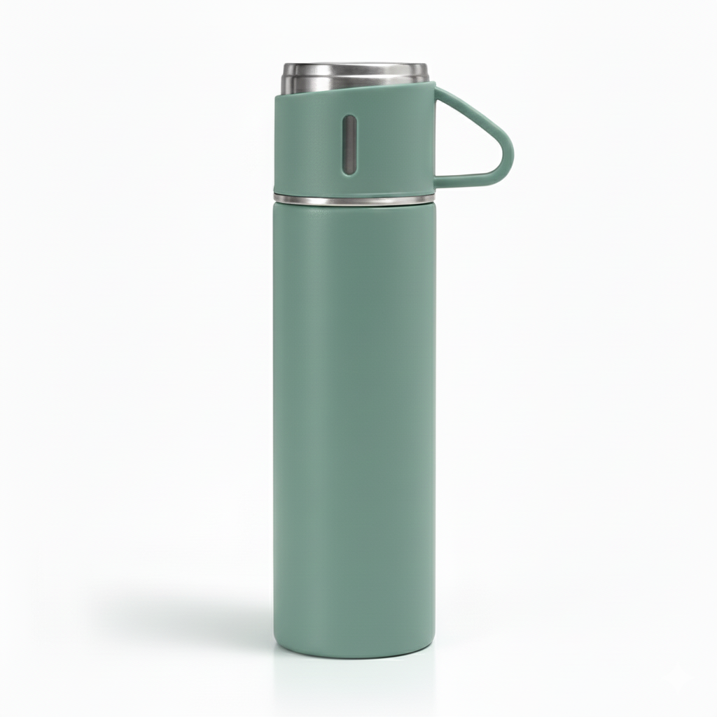 Bouteille Thermos avec Tasse Intégrée - Tissea