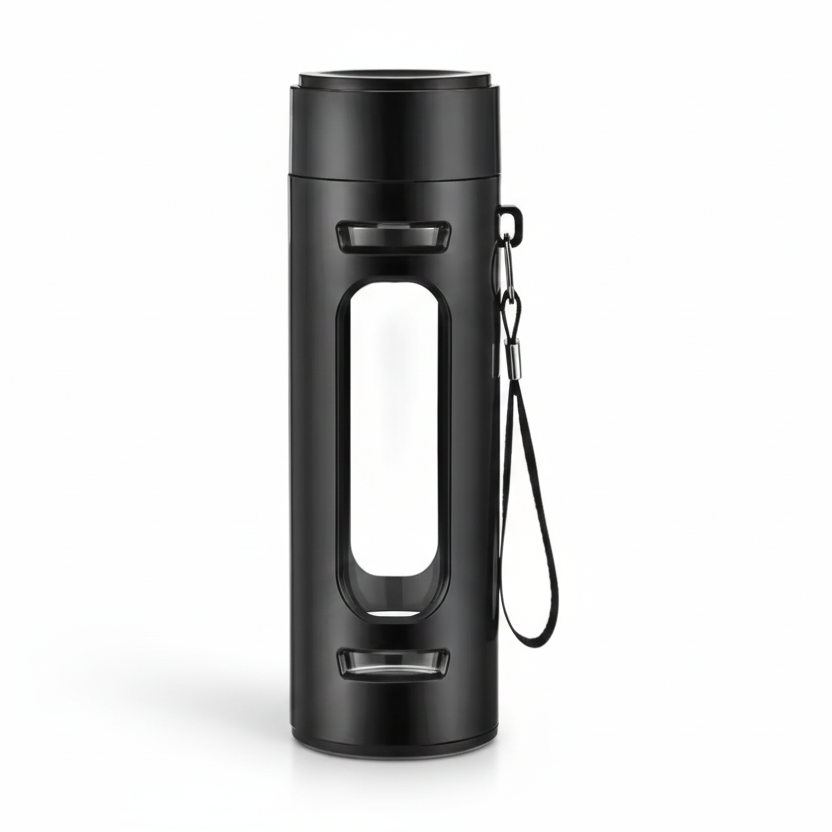 Bouteille à Thé en Verre Incassable - Protection Silicone