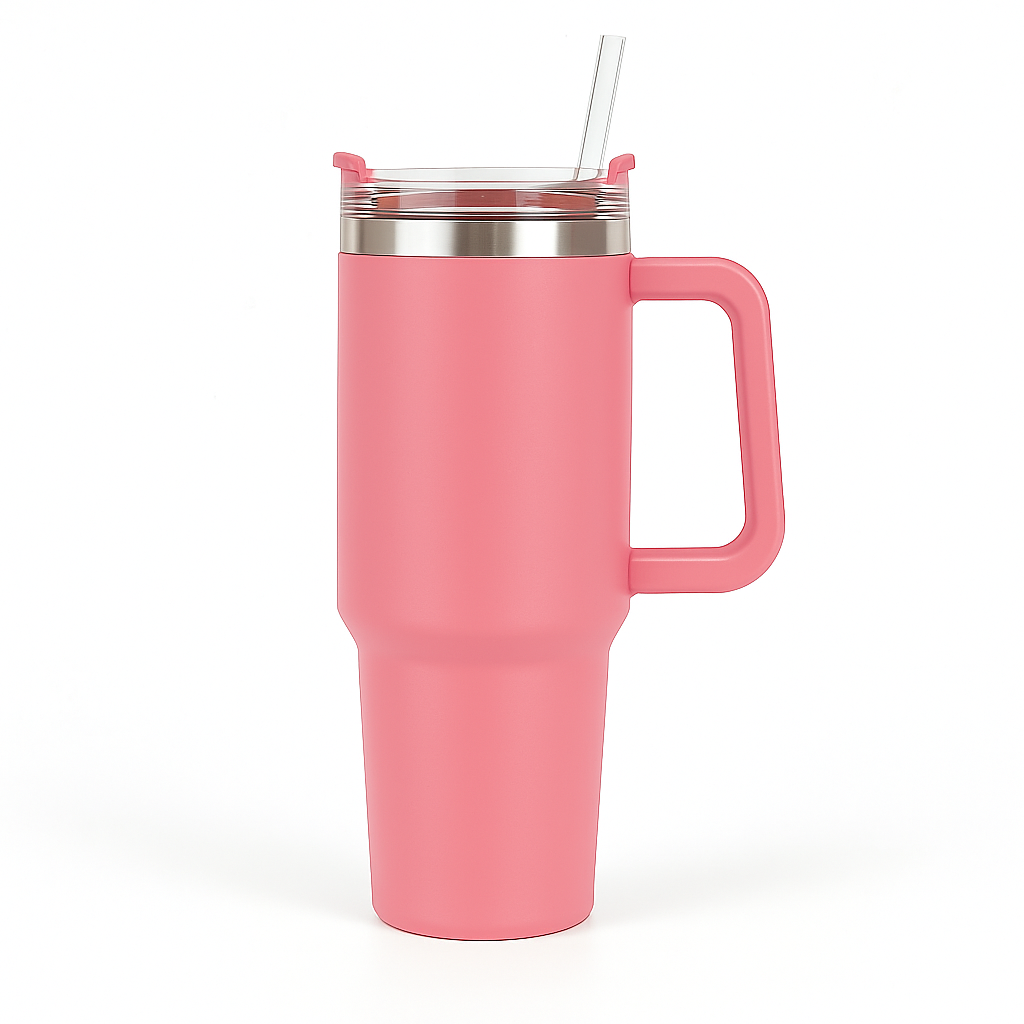 Gourde isotherme avec poignée et paille - Porta