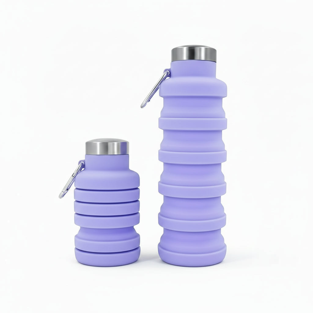 Gourde Pliable en Silicone Réutilisable – Extensible