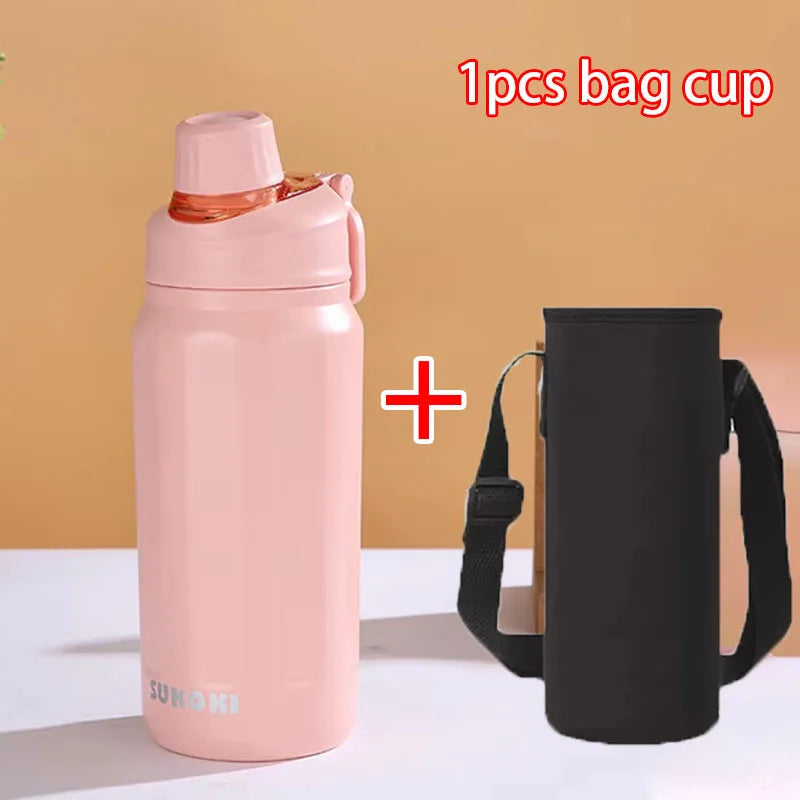 Gourde Isotherme Inox à Bouchon Clipsable – Anti-Fuite & Thermique 24h