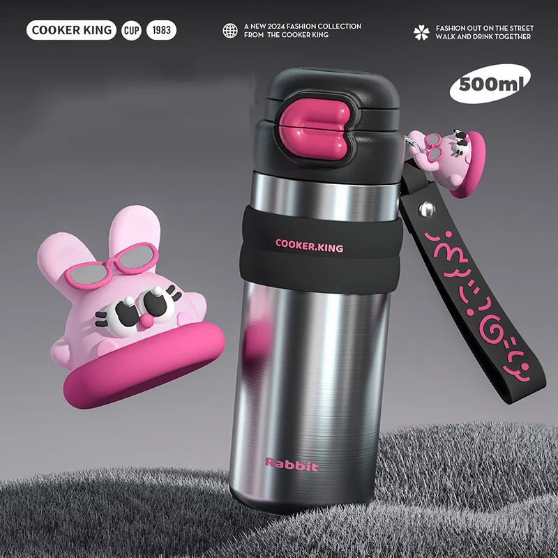 Gourde enfant isotherme antifuite - figurine