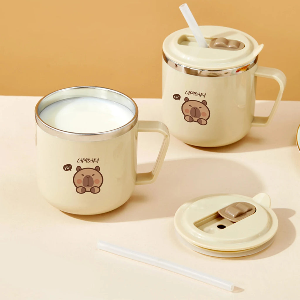 Tasse enfant acier inoxydable - dessin mignon