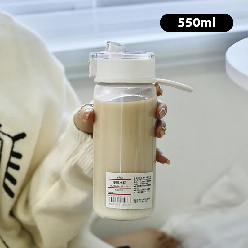 Gourde Transparente Portable - Elégante