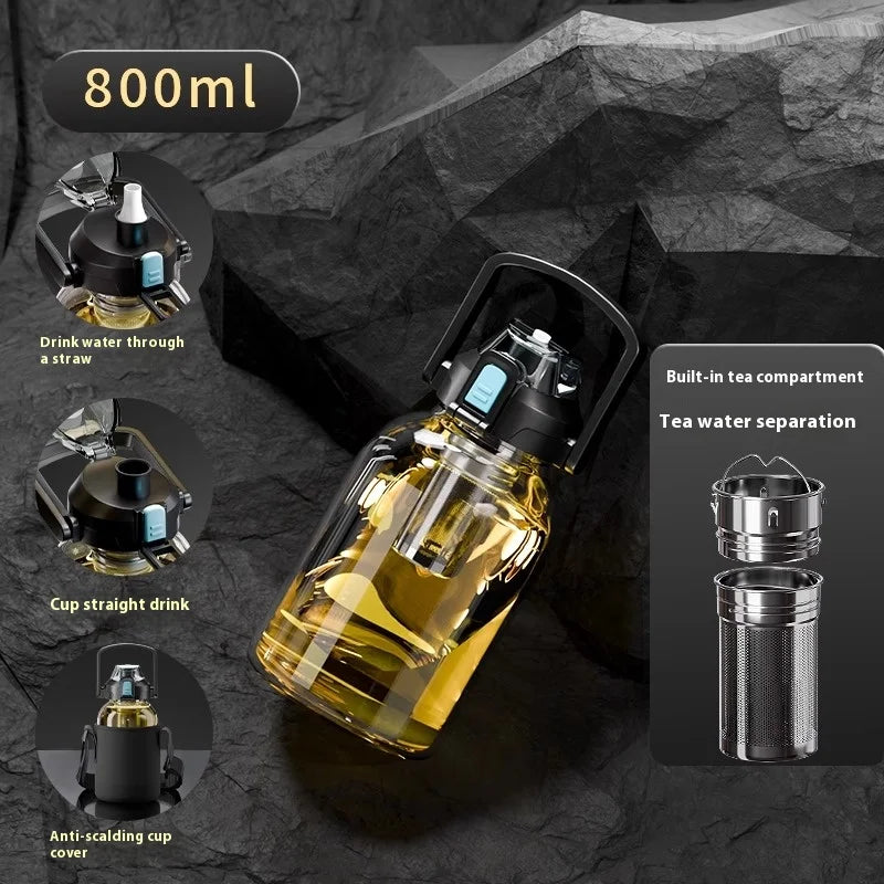 Bouteille Infuseur Thé en Verre - Grande Capacité