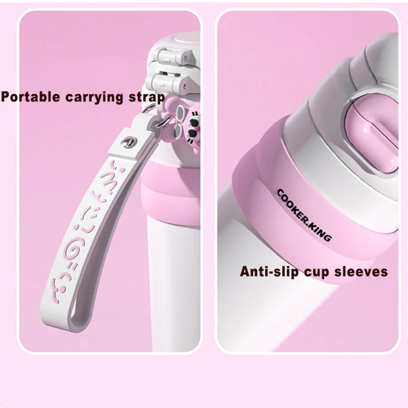 Gourde enfant isotherme antifuite - figurine