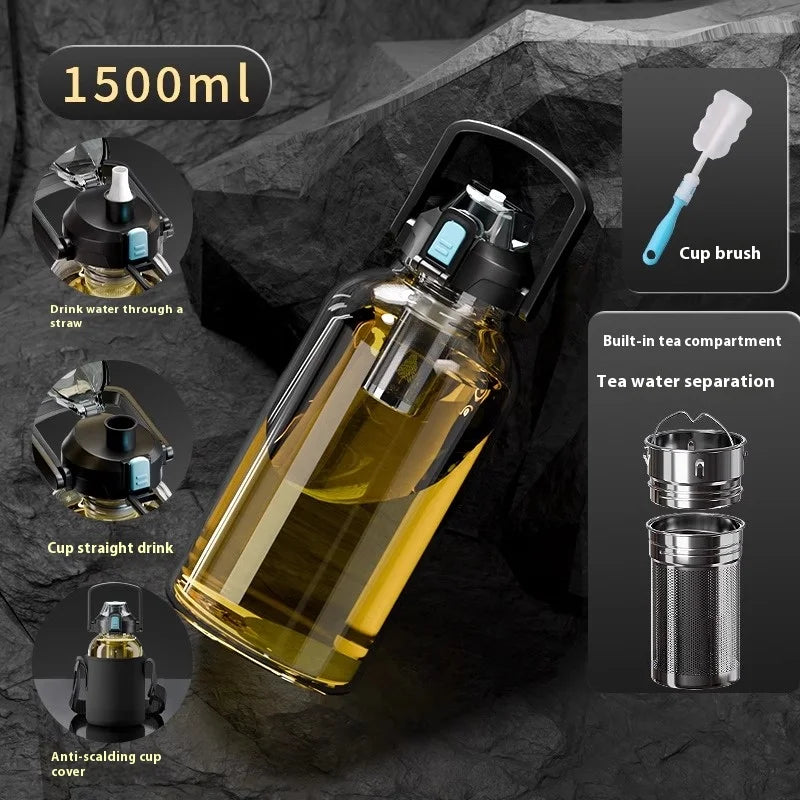 Bouteille Infuseur Thé en Verre - Grande Capacité