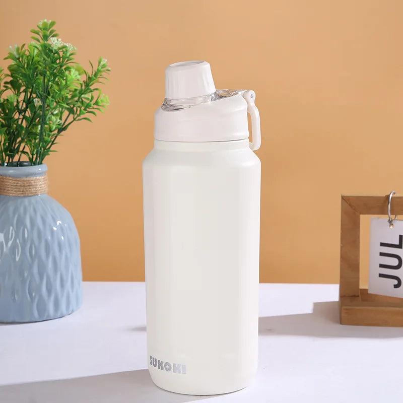 Gourde Isotherme Inox à Bouchon Clipsable – Anti-Fuite & Thermique 24h