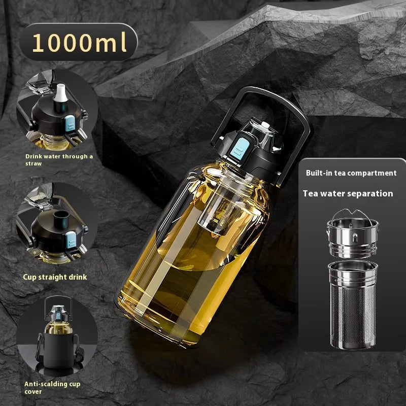 Bouteille Infuseur Thé en Verre - Grande Capacité