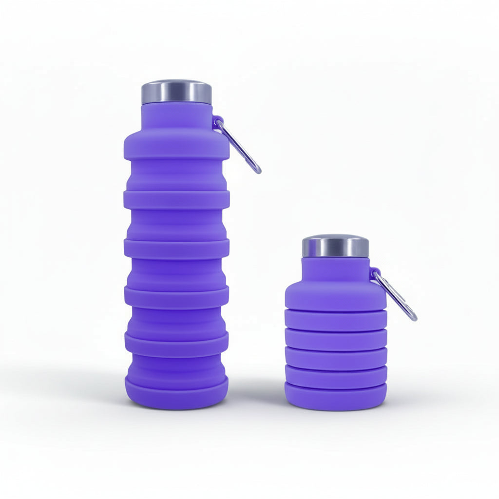 Gourde Pliable en Silicone Réutilisable – Extensible