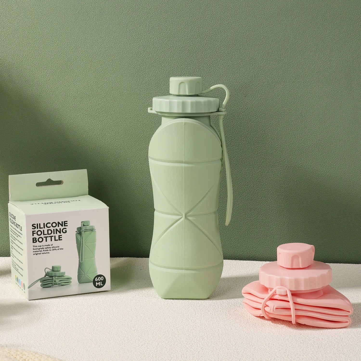 Gourde Sport Pliable en Silicone Réutilisable - Revive