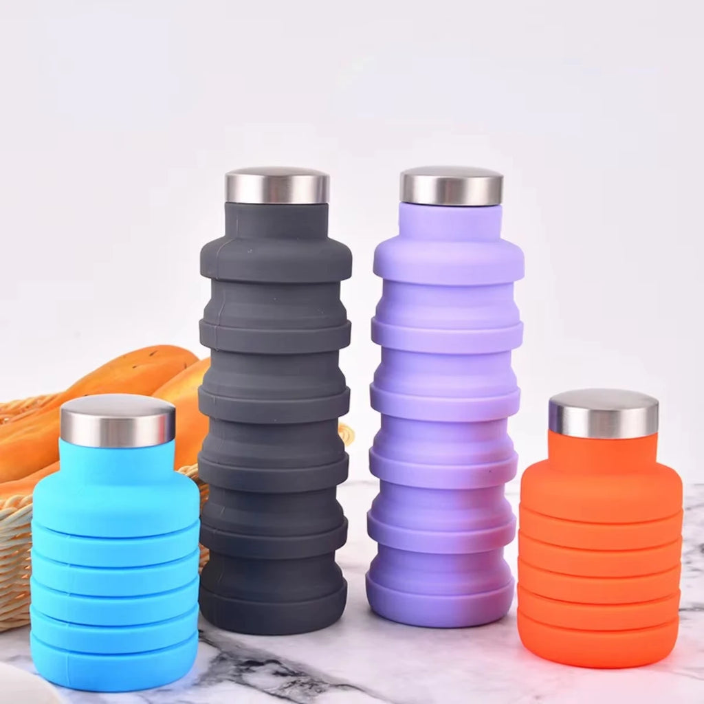 Gourde Pliable en Silicone Réutilisable – Extensible