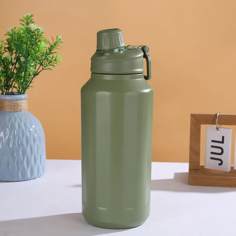 Gourde Isotherme Inox à Bouchon Clipsable – Anti-Fuite & Thermique 24h