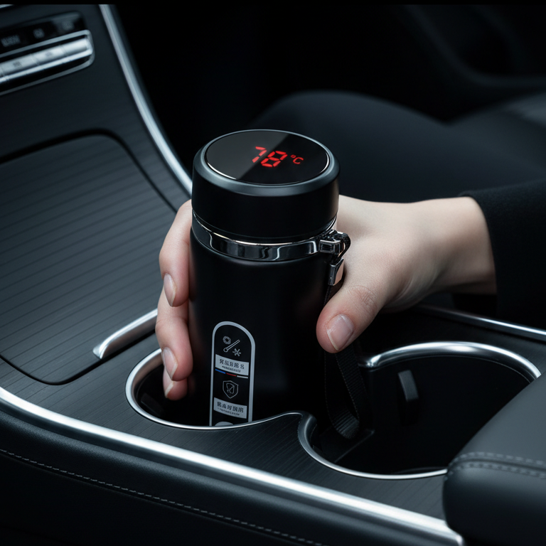 Gourde Isotherme Inox avec Affichage Température - OLed